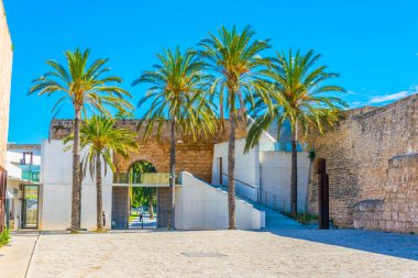 An old fortress hosting Es Baluard art museum in Palma de Mallorca, Spai clipart