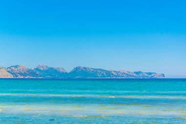 Mallorca, Spai, Cap Formentor çevrili Pollenca Körfezi
