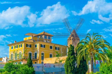 Palma de Mallorca 'da bir yel değirmeni, Spai
