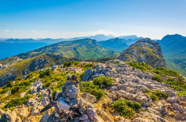 Cap Formentor, Mallorca, Spai kayalık peyzaj
