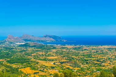 Mallorca, Spai, Cap Formentor çevrili Pollenca Körfezi
