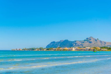 Alcudia ve pollenca koyları, Mallorca, Spai ayıran Victoria Yarımadası