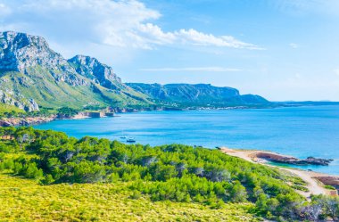 Düzensiz sahil Mallorca adlı Cap Ferrut