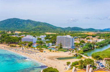 Mallorca, Spai Canyamel kumsalda havadan görünümü