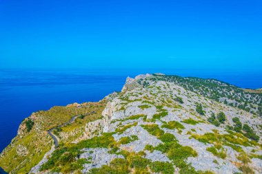 Cap Formentor, Mallorca, Spai kayalık peyzaj