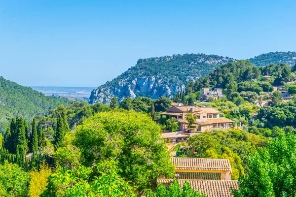 Luchtfoto Van Valldemossa Mallorca Spai — Stockfoto