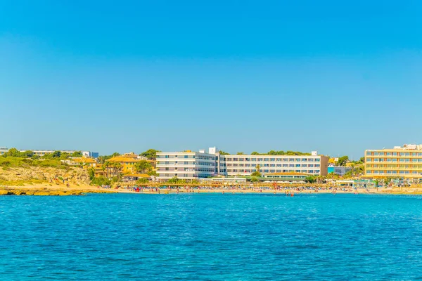 Strand Von Can Picafort Auf Mallorca Spai — Stockfoto