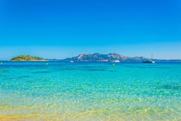 Бірюзові Води Playa Пляжу Майорка Spai — стокове фото