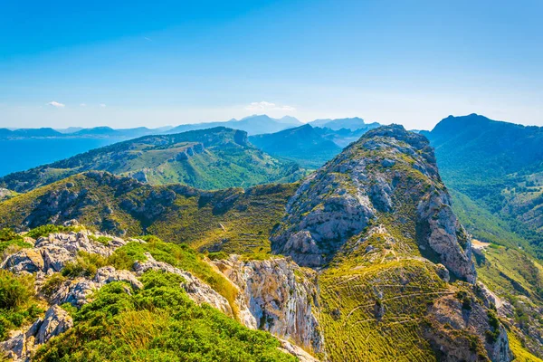 Skalisty Krajobraz Formentor Cap Mallorca Spai — Zdjęcie stockowe