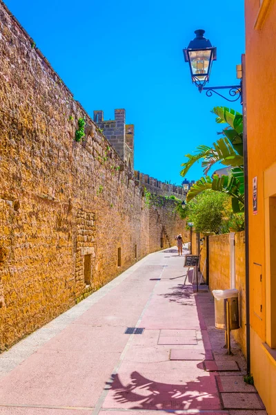 Befæstning Alcudia Mallorca Spai - Stock-foto