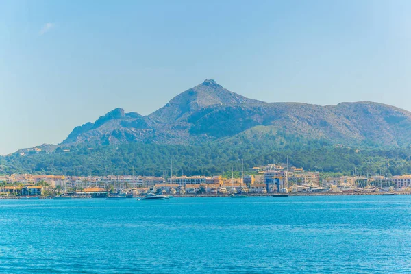 Bir Port d'Alcudia, Mallorca, Spai deniz görünümü