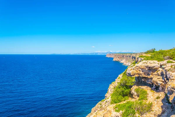 Niewyrównane Wybrzeżu Majorki Cap Blan — Zdjęcie stockowe