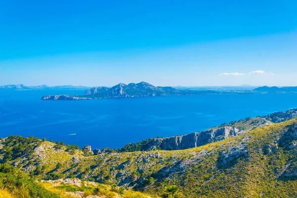 Mallorca Spai Cap Formentor Victoria Yarımadası Çevrili Pollenca Körfezi — Stok fotoğraf