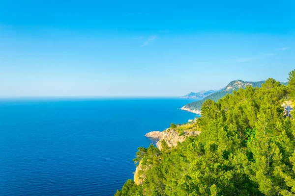 Zerklüftete Küste Von Mallorca Vom Torre Del Küster Aus Gesehen — Stockfoto