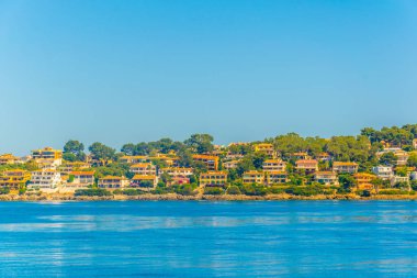 Bir Port d'Alcudia, Mallorca, Spai deniz görünümü