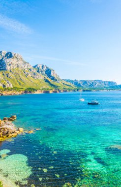 Düzensiz sahil Mallorca adlı Cap Ferrut