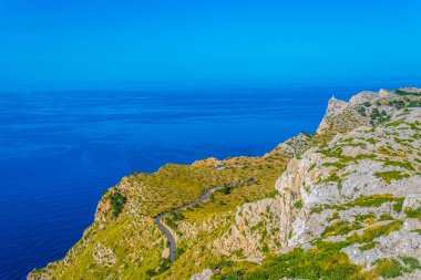 Cap Formentor, Mallorca, Spai kayalık peyzaj