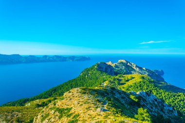 Alcudia ve pollenca koyları, Mallorca, Spai ayıran Victoria Yarımadası
