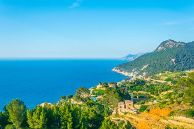 Mallorca Sahil hizalayıp düzensiz bırakmak yakın de Valldemossa, Spai bağlantı noktası
