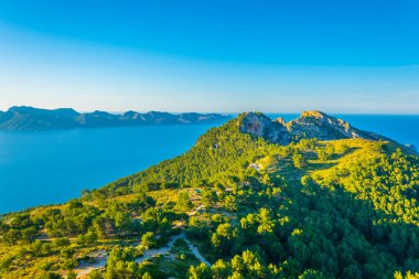 Alcudia ve pollenca koyları, Mallorca, Spai ayıran Victoria Yarımadası
