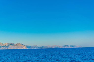 Alcudia ve pollenca koyları, Mallorca, Spai ayıran Victoria Yarımadası