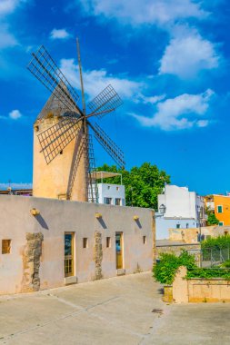 Palma de Mallorca 'da bir yel değirmeni, Spai
