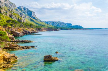 Düzensiz sahil Mallorca adlı Cap Ferrut