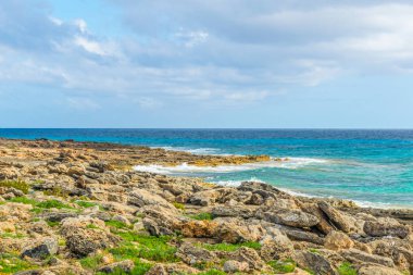 Düzensiz sahil Mallorca Cap de Ses Saline adlı