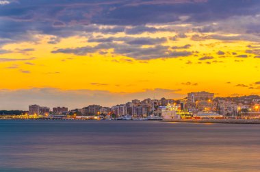 Palma de Mallorca, Spai bağlantı noktasının gün batımı görünümü