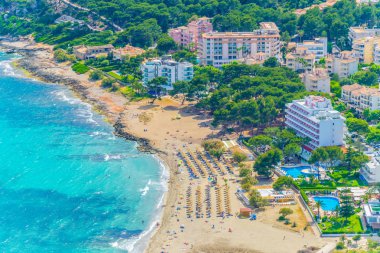 Mallorca, Spai Canyamel kumsalda havadan görünümü