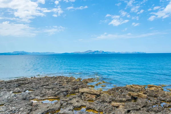 Alcudia Öböl Mallorca Spai — Stock Fotó