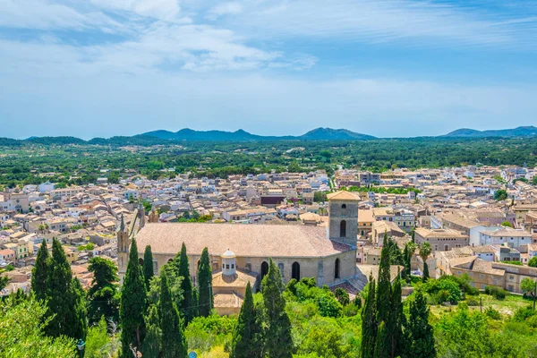 Arta havadan görünümü ile Parroquia d'Arta, Mallorca, Spai