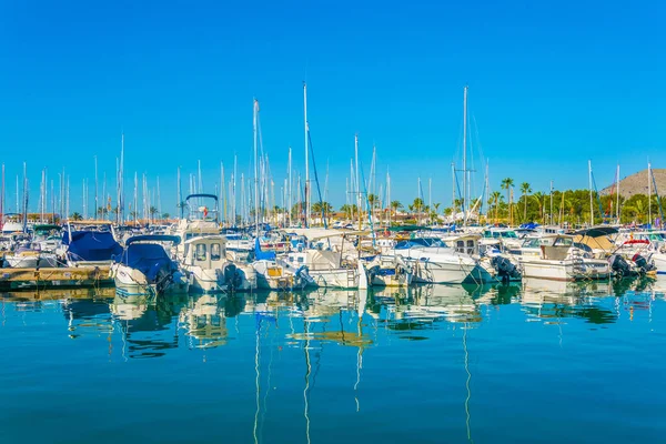 Marina Port Alcudia Mallorca Spai — стоковое фото