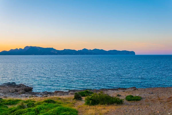 Vista Atardecer Del Cap Formentor Mallorca Spai — Foto de Stock