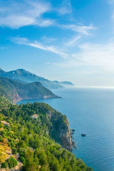 Zerklüftete Küste Von Mallorca Vom Torre Del Küster Aus Gesehen — Stockfoto