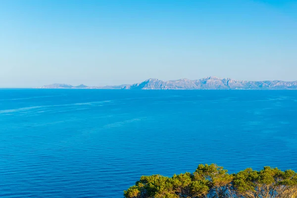 Bahía Pollenca Rodeada Por Cap Formentor Península Victoria Mallorca Spai — Foto de Stock