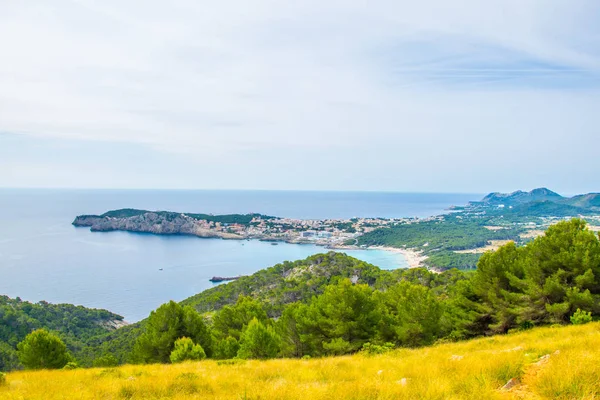 Вид Воздуха Cala Ratjada Майорка Spai — стоковое фото