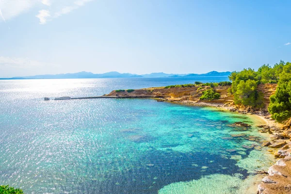 Costa Irregular Mallorca Cap Ferrut — Foto de Stock