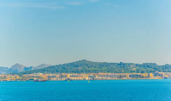 Výhled Moře Port Alcudia Mallorca Spai — Stock fotografie