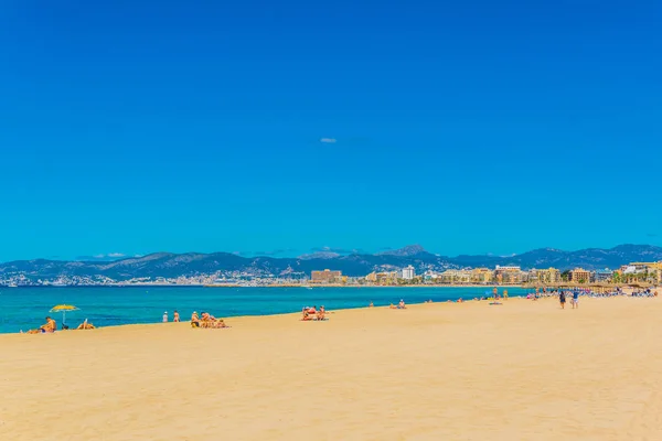 Pláž Playa Palma Palma Mallorca Spai — Stock fotografie