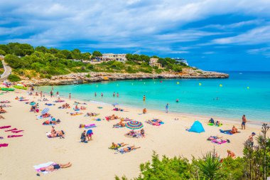Cala Marcal, İspanya, 20 Mayıs 2017: Cala Marcal beach Mallorca, Spai adlı