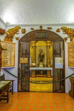 Valldemossa, İspanya, 26 Mayıs 2017: İç in gerçek Cartuja de Valldemossa, Mallorca, Spai