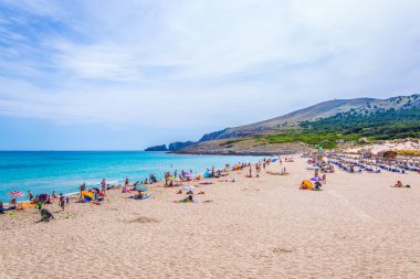 CALA MESQUIDA, SPAIN, MAY 22, 2017: Cala Mesquida beach on Mallorca, Spai