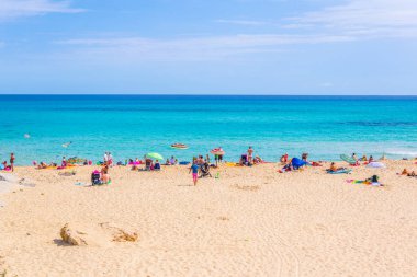 CALA MESQUIDA, SPAIN, MAY 22, 2017: Cala Mesquida beach on Mallorca, Spai