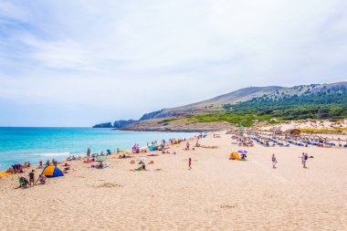 CALA MESQUIDA, SPAIN, MAY 22, 2017: Cala Mesquida beach on Mallorca, Spai