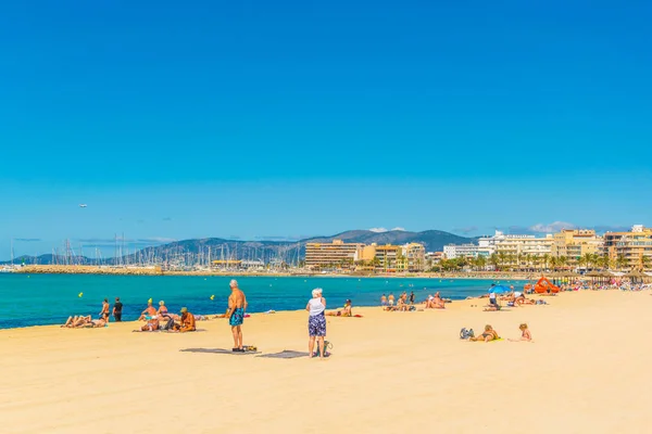 Palma Mallorca Spain May 2017 Playa Palma Beach Palma Mallorca — Stockfoto