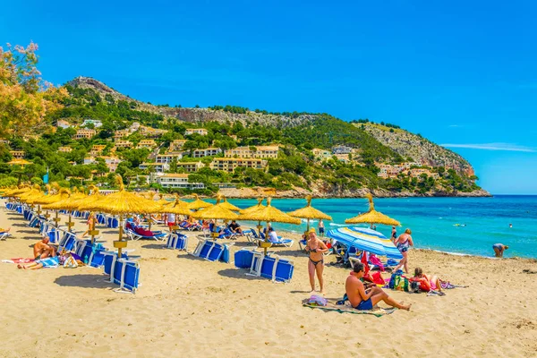 Canyamel Spanien Mai 2017 Menschen Genießen Den Sommer Canyamel Strand — Stockfoto