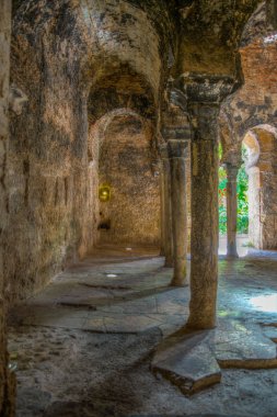 Palma De Mallorca, İspanya, 18 Mayıs 2017: İç Palma de Mallorca, Spai adlı Arap Hamam