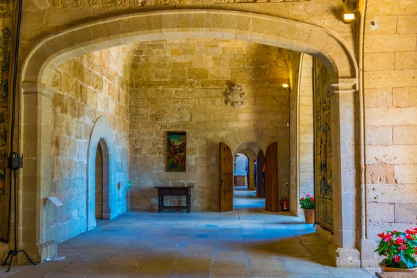 Palma Mallorca España Mayo 2017 Interior Del Palacio Real Almudaina — Foto de Stock