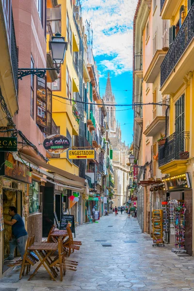 Palma Mallorca Spain May 2017 View Narrow Street Historical Center — Stock Photo, Image